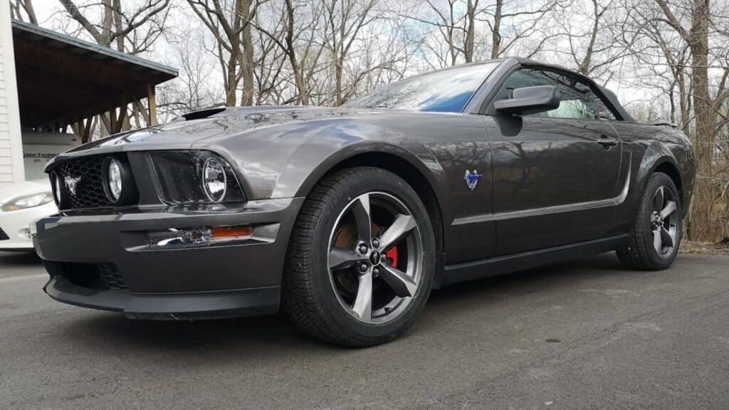 Ford Mustang at shop