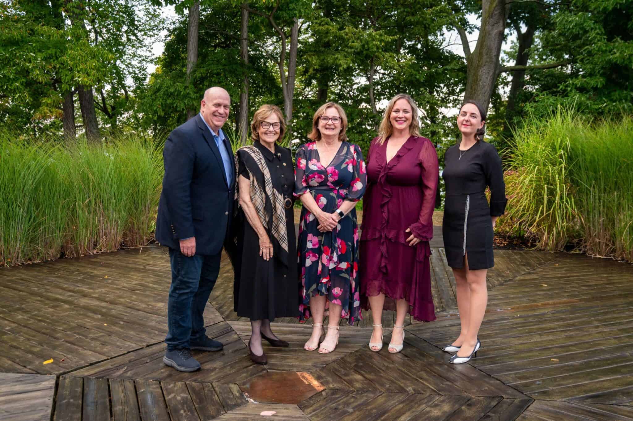 Niagara Children's Centre representatives posing with government officials and the Lincoln Chamber President